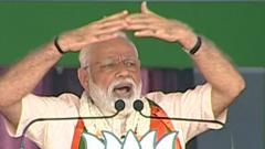 LokSabha 2019: Cong linked "peace-loving" Hindus to terrorism: Modi LokSabha 2019: Cong linked "peace-loving" Hindus to terrorism: Modi