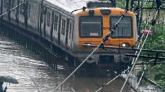 Boulder damages railway track; Pune-Mumbai trains diverted Boulder damages railway track; Pune-Mumbai trains diverted