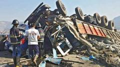 Four killed, three hurt in e-way mishap Four killed, three hurt in e-way mishap