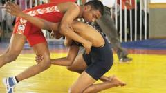 Dominant Abhishek scales wrestling gold medal Dominant Abhishek scales wrestling gold medal