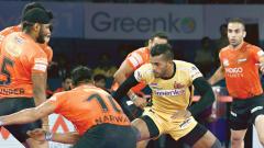 U Mumba begin their campaign with an emphatic 31-25 win over hosts Telugu Titans U Mumba begin their campaign with an emphatic 31-25 win over hosts Telugu Titans