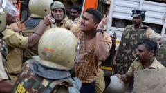 Media bears brunt of protests as tempers soar around Media bears brunt of protests as tempers soar around