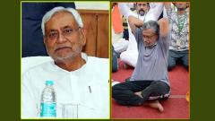 JD(U) ministers join Yoga Day celebrations in Patna, Nitish conspicuous by absence JD(U) ministers join Yoga Day celebrations in Patna, Nitish conspicuous by absence