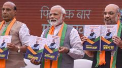 LokSabha 2019: BJP releases manifesto; promises to build Ram temple, announces slew of welfare schemes LokSabha 2019: BJP releases manifesto; promises to build Ram temple, announces slew of welfare schemes