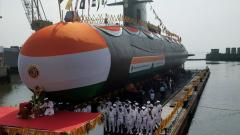 Navy launches 4th Scorpene-class submarine Vela Navy launches 4th Scorpene-class submarine Vela