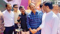 BJP MLA Jagtap greets NCP nominee Parth Pawar BJP MLA Jagtap greets NCP nominee Parth Pawar