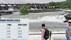 Water released from Khadakwasla dam Water released from Khadakwasla dam