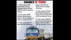 Railways changes train timetable from July 1 Railways changes train timetable from July 1