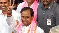 KCR sworn-in, returns as Telangana CM for second straight term KCR sworn-in, returns as Telangana CM for second straight term