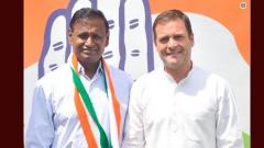Disgruntled MP Udit Raj leaves BJP, joins Congress Disgruntled MP Udit Raj leaves BJP, joins Congress