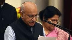 M J Akbar resigns as minister M J Akbar resigns as minister