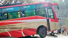 Close shave for passengers as bus almost falls in gorge Close shave for passengers as bus almost falls in gorge