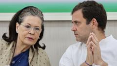 Sonia, Rahul recuse themselves from CWC meet Sonia, Rahul recuse themselves from CWC meet
