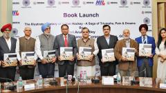 Jaitley launches Hockey India coffee table book Jaitley launches Hockey India coffee table book