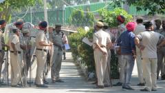 Punjab police personnel stand guard outside Pathankot's court as the verdict on the case of rape and murder of an eight-year-old girl in Kathua in Jammu and Kashmir is expected to be delivered, in Pathankot on June 10, 2019. AFP Photo Punjab police personnel stand guard outside Pathankot's court as the verdict on the case of rape and murder of an eight-year-old girl in Kathua in Jammu and Kashmir is expected to be delivered, in Pathankot on June 10, 2019. AFP Photo