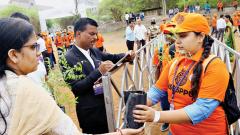 Pune varsity attempts world record for distributing saplings Pune varsity attempts world record for distributing saplings