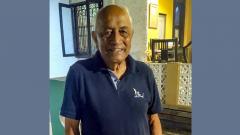 Former Navy chief Admiral (retd) L Ramdas at his residence in Mumbai, on May 9, 2019. PTI Photo Former Navy chief Admiral (retd) L Ramdas at his residence in Mumbai, on May 9, 2019. PTI Photo