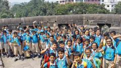 Students of Orbis School visit the historical Shaniwarwada Students of Orbis School visit the historical Shaniwarwada