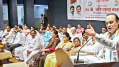 Ajit Pawar launches attack on Shiv Sena, BJP Ajit Pawar launches attack on Shiv Sena, BJP