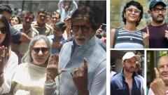 Bollywood stars vote in Mumbai, ask fans to exercise franchise Bollywood stars vote in Mumbai, ask fans to exercise franchise