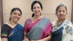 (L-R) Dr. Sucheta Bhide Chapekar, Maneesha Sathe & Shama Bhate at today's Press Conference held at Patrakar Sangh (L-R) Dr. Sucheta Bhide Chapekar, Maneesha Sathe & Shama Bhate at today's Press Conference held at Patrakar Sangh