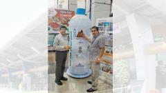 Plastic bottle kiosk installed at Pune airport Plastic bottle kiosk installed at Pune airport