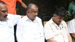 High drama as Shivakumar, two others detained by Mumbai police High drama as Shivakumar, two others detained by Mumbai police