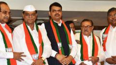 Day after resignations, four Maha opposition MLAs join BJP Day after resignations, four Maha opposition MLAs join BJP
