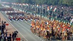 Republic Day celebrations at Rajpath underway Republic Day celebrations at Rajpath underway