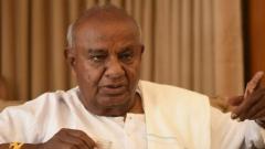 Deve Gowda denies saying mid-term polls in Karnataka soon Deve Gowda denies saying mid-term polls in Karnataka soon