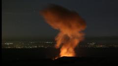 A fire rages and smoke billows following reported Syrian government forces' bombardment on the town of Khan Sheikhun in the southern countryside of Syria's Idlib province overnight on June 2, 2019. AFP Photo A fire rages and smoke billows following reported Syrian government forces' bombardment on the town of Khan Sheikhun in the southern countryside of Syria's Idlib province overnight on June 2, 2019. AFP Photo