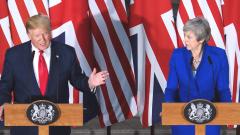 US President Donald Trump speaks as Britain's Prime Minister Theresa May listens during a joint press conference at the Foreign and Commonwealth Office in London on June 4, 2019. AFP Photo US President Donald Trump speaks as Britain's Prime Minister Theresa May listens during a joint press conference at the Foreign and Commonwealth Office in London on June 4, 2019. AFP Photo