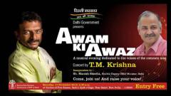 T M Krishna to perform at AAP govt's event in Delhi on Nov 17 T M Krishna to perform at AAP govt's event in Delhi on Nov 17